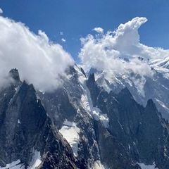 Flugwegposition um 12:41:21: Aufgenommen in der Nähe von Département Haute-Savoie, Frankreich in 3134 Meter