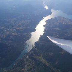 Flugwegposition um 15:50:48: Aufgenommen in der Nähe von Département Alpes-de-Haute-Provence, Frankreich in 3531 Meter