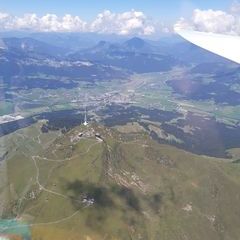Flugwegposition um 11:44:37: Aufgenommen in der Nähe von Gemeinde Kitzbühel, 6370 Kitzbühel, Österreich in 2265 Meter