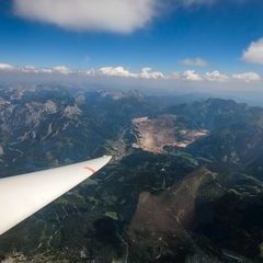 Verortung via Georeferenzierung der Kamera: Aufgenommen in der Nähe von Eisenerz, Österreich in 3000 Meter