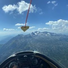 Flugwegposition um 13:20:13: Aufgenommen in der Nähe von Gemeinde Haus, Österreich in 2734 Meter