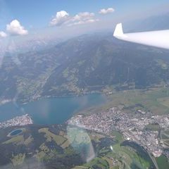 Flugwegposition um 11:55:40: Aufgenommen in der Nähe von Gemeinde Piesendorf, 5721 Piesendorf, Österreich in 2359 Meter