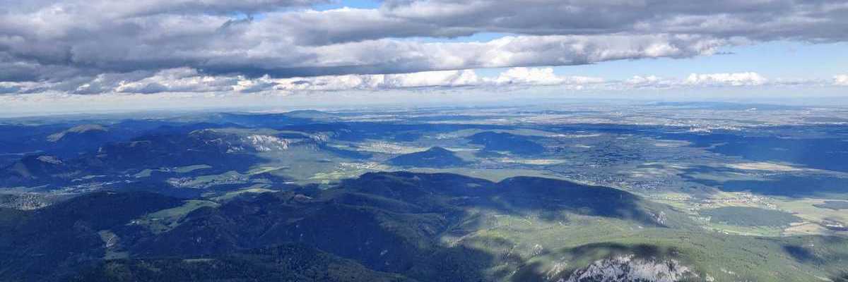 Flugwegposition um 14:14:52: Aufgenommen in der Nähe von Gemeinde Bürg-Vöstenhof, 2630, Österreich in 1775 Meter