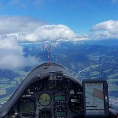 Flugwegposition um 11:36:00: Aufgenommen in der Nähe von Gemeinde Werfen, Österreich in 3100 Meter