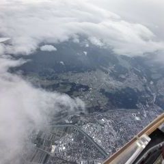 Flugwegposition um 10:55:30: Aufgenommen in der Nähe von Innsbruck, Österreich in 4794 Meter