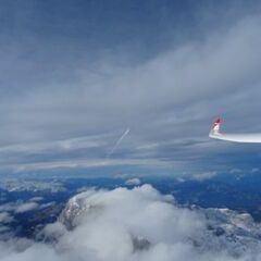 Flugwegposition um 12:30:22: Aufgenommen in der Nähe von Gemeinde Abtenau, Österreich in 4511 Meter