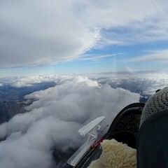 Flugwegposition um 11:07:42: Aufgenommen in der Nähe von Stainach-Pürgg, Österreich in 4199 Meter