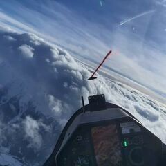 Flugwegposition um 10:50:34: Aufgenommen in der Nähe von Gemeinde Steinach am Brenner, Österreich in 3794 Meter