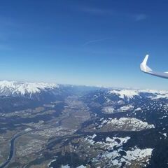 Flugwegposition um 13:08:50: Aufgenommen in der Nähe von Gemeinde Tulfes, Österreich in 2723 Meter
