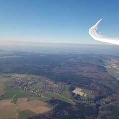 Flugwegposition um 15:09:35: Aufgenommen in der Nähe von Heidenheim, Deutschland in 1547 Meter