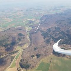 Flugwegposition um 11:28:38: Aufgenommen in der Nähe von Ostalbkreis, Deutschland in 1325 Meter