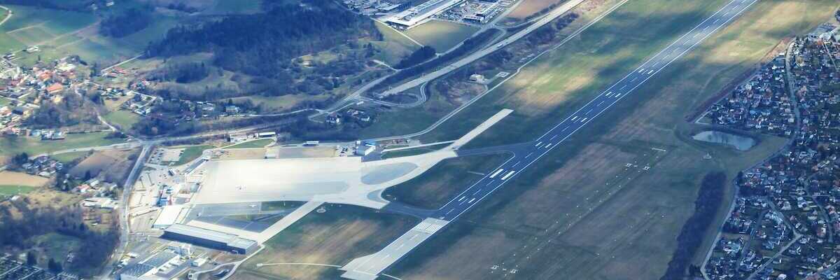 Flugwegposition um 10:35:18: Aufgenommen in der Nähe von Klagenfurt am Wörthersee, Österreich in 2411 Meter