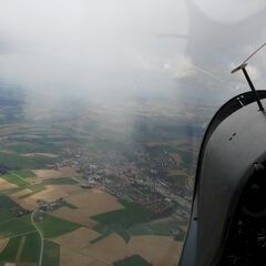 Flugwegposition um 09:56:38: Aufgenommen in der Nähe von Passau, Deutschland in 1202 Meter