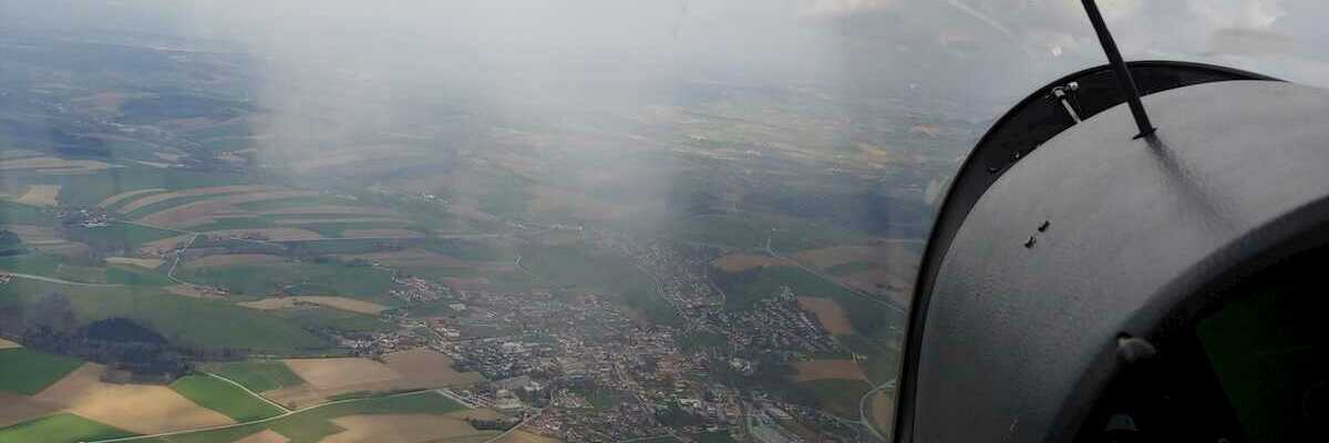 Flugwegposition um 09:56:38: Aufgenommen in der Nähe von Passau, Deutschland in 1202 Meter