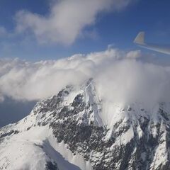 Flugwegposition um 15:00:32: Aufgenommen in der Nähe von Gemeinde Obsteig, Österreich in 2785 Meter