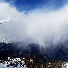 Flugwegposition um 13:12:16: Aufgenommen in der Nähe von 39043 Klausen, Südtirol, Italien in 3100 Meter