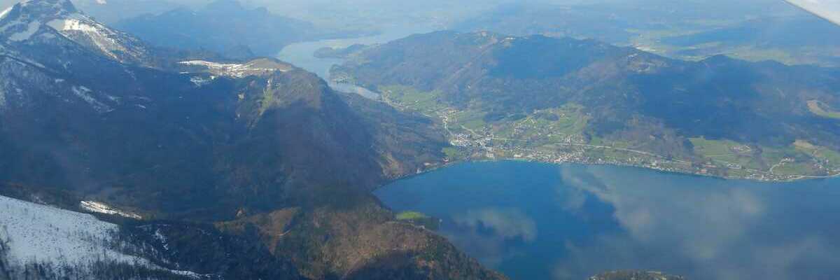Flugwegposition um 12:17:23: Aufgenommen in der Nähe von Gemeinde Steinbach am Attersee, Österreich in 1968 Meter