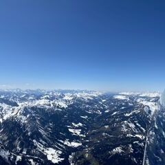 Flugwegposition um 12:35:19: Aufgenommen in der Nähe von Gemeinde Kötschach-Mauthen, Österreich in 3346 Meter