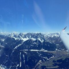 Flugwegposition um 13:38:14: Aufgenommen in der Nähe von 39034 Toblach, Südtirol, Italien in 2727 Meter