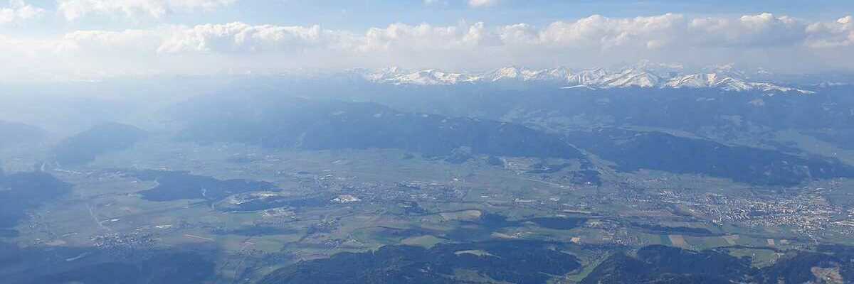Flugwegposition um 14:55:56: Aufgenommen in der Nähe von Reisstraße, 8741, Österreich in 3134 Meter
