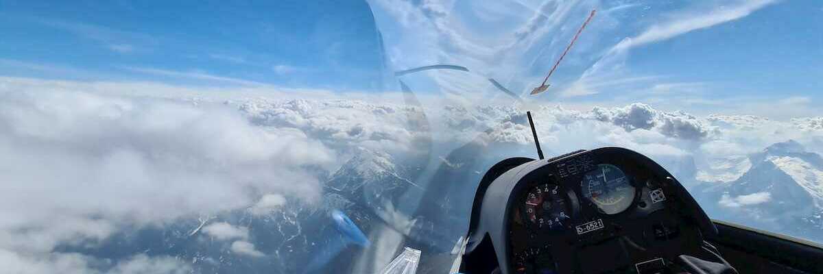 Flugwegposition um 14:13:43: Aufgenommen in der Nähe von Gemeinde Scharnitz, 6108, Österreich in 3408 Meter