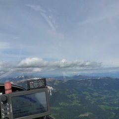 Flugwegposition um 14:57:16: Aufgenommen in der Nähe von Gemeinde Spittal an der Drau, Spittal an der Drau, Österreich in 2433 Meter