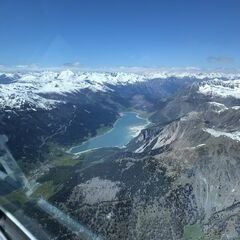 Flugwegposition um 12:40:30: Aufgenommen in der Nähe von 39024 Mals, Südtirol, Italien in 3350 Meter