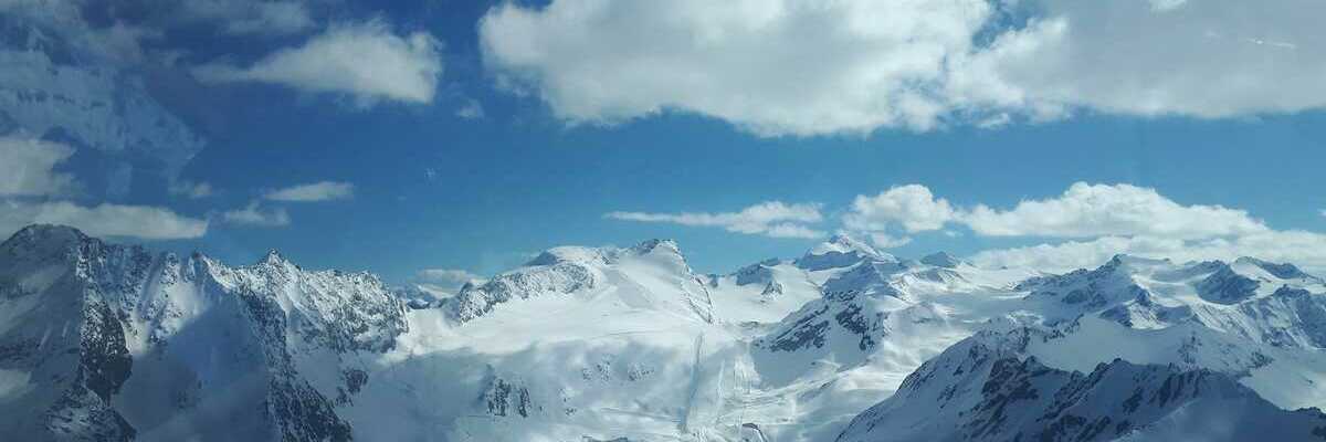 Flugwegposition um 14:47:28: Aufgenommen in der Nähe von Gemeinde Sölden, Österreich in 4355 Meter