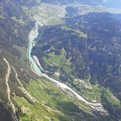 Flugwegposition um 12:11:16: Aufgenommen in der Nähe von Gemeinde Fließ, Fließ, Österreich in 2699 Meter