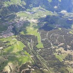 Flugwegposition um 12:11:11: Aufgenommen in der Nähe von Gemeinde Fließ, Fließ, Österreich in 2715 Meter