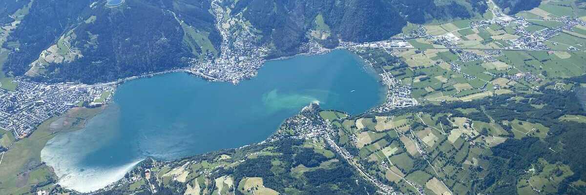 Flugwegposition um 13:43:46: Aufgenommen in der Nähe von Gemeinde Zell am See, 5700 Zell am See, Österreich in 3652 Meter