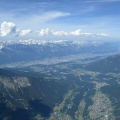 Flugwegposition um 13:52:15: Aufgenommen in der Nähe von Gemeinde Mieders, Mieders, Österreich in 3360 Meter