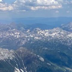 Flugwegposition um 13:56:52: Aufgenommen in der Nähe von Gemeinde Flachau, Österreich in 3155 Meter