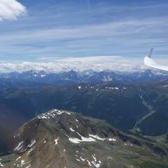 Flugwegposition um 10:51:04: Aufgenommen in der Nähe von Gemeinde Innervillgraten, Innervillgraten, Österreich in 3078 Meter