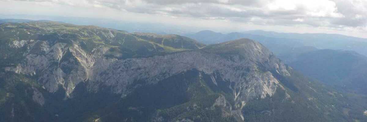 Flugwegposition um 09:16:00: Aufgenommen in der Nähe von Gemeinde Turnau, Österreich in 770 Meter