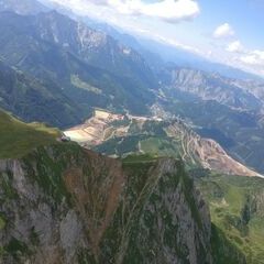 Verortung via Georeferenzierung der Kamera: Aufgenommen in der Nähe von Hafning bei Trofaiach, Österreich in 2400 Meter