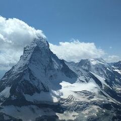 Verortung via Georeferenzierung der Kamera: Aufgenommen in der Nähe von Visp, Schweiz in 3900 Meter