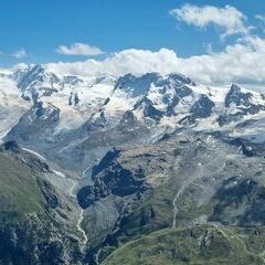 Flugwegposition um 12:36:22: Aufgenommen in der Nähe von Visp, Schweiz in 3643 Meter