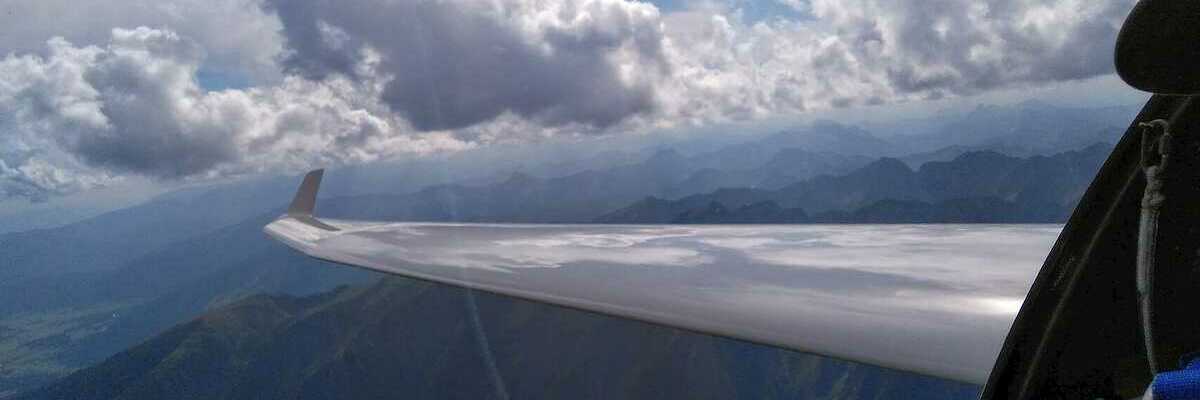 Flugwegposition um 14:14:07: Aufgenommen in der Nähe von Gemeinde Weißpriach, 5573, Österreich in 2610 Meter