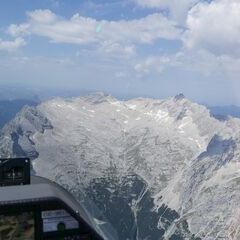 Flugwegposition um 10:49:30: Aufgenommen in der Nähe von Garmisch-Partenkirchen, Deutschland in 2888 Meter