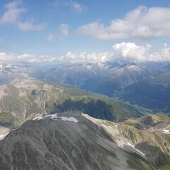Verortung via Georeferenzierung der Kamera: Aufgenommen in der Nähe von Goms, Schweiz in 3500 Meter
