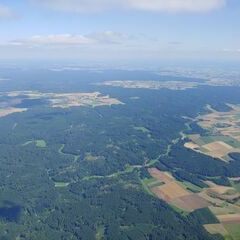Flugwegposition um 12:52:23: Aufgenommen in der Nähe von Eichstätt, Deutschland in 1597 Meter