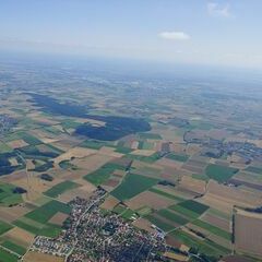 Flugwegposition um 12:52:19: Aufgenommen in der Nähe von Eichstätt, Deutschland in 1597 Meter
