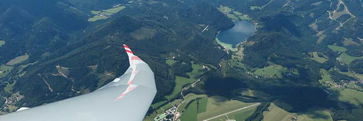 Flugwegposition um 11:38:41: Aufgenommen in der Nähe von Gußwerk, Österreich in 2162 Meter