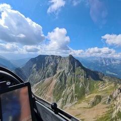 Flugwegposition um 11:31:20: Aufgenommen in der Nähe von Gemeinde Vordernberg, 8794, Österreich in 2059 Meter