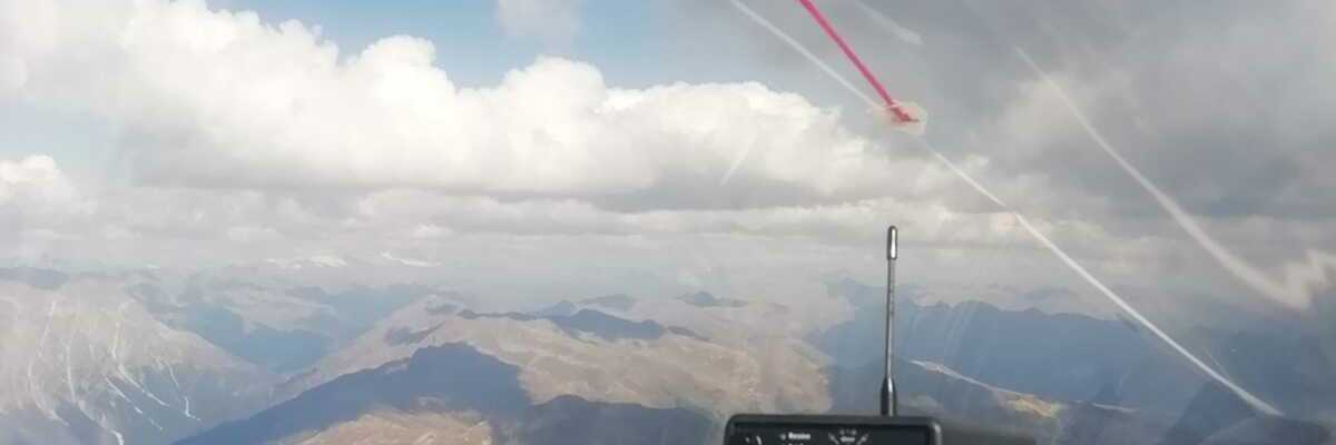 Flugwegposition um 13:18:54: Aufgenommen in der Nähe von 39030 Rasen-Antholz, Südtirol, Italien in 3137 Meter