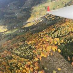 Flugwegposition um 13:49:40: Aufgenommen in der Nähe von Gemeinde Naas, 8160, Österreich in 1011 Meter