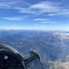 Flugwegposition um 08:37:57: Aufgenommen in der Nähe von Gemeinde Filzmoos, 5532, Österreich in 3594 Meter