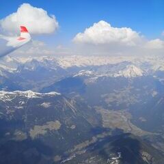 Flugwegposition um 13:38:36: Aufgenommen in der Nähe von 39030 Pfalzen, Autonome Provinz Bozen - Südtirol, Italien in 3660 Meter