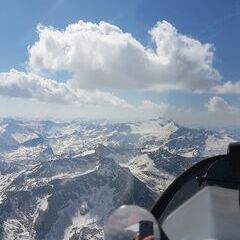 Flugwegposition um 12:10:37: Aufgenommen in der Nähe von Gemeinde Muhr, 5583, Österreich in 3418 Meter